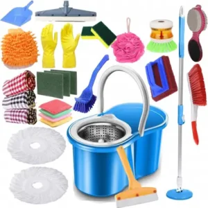 360° Spin Mop and Bucket System – Complete Home Cleaning Kit with Microfiber Heads & Accessories 360° Spin Mop and Bucket System – Complete Home Cleaning Kit with Microfiber Heads & Accessories